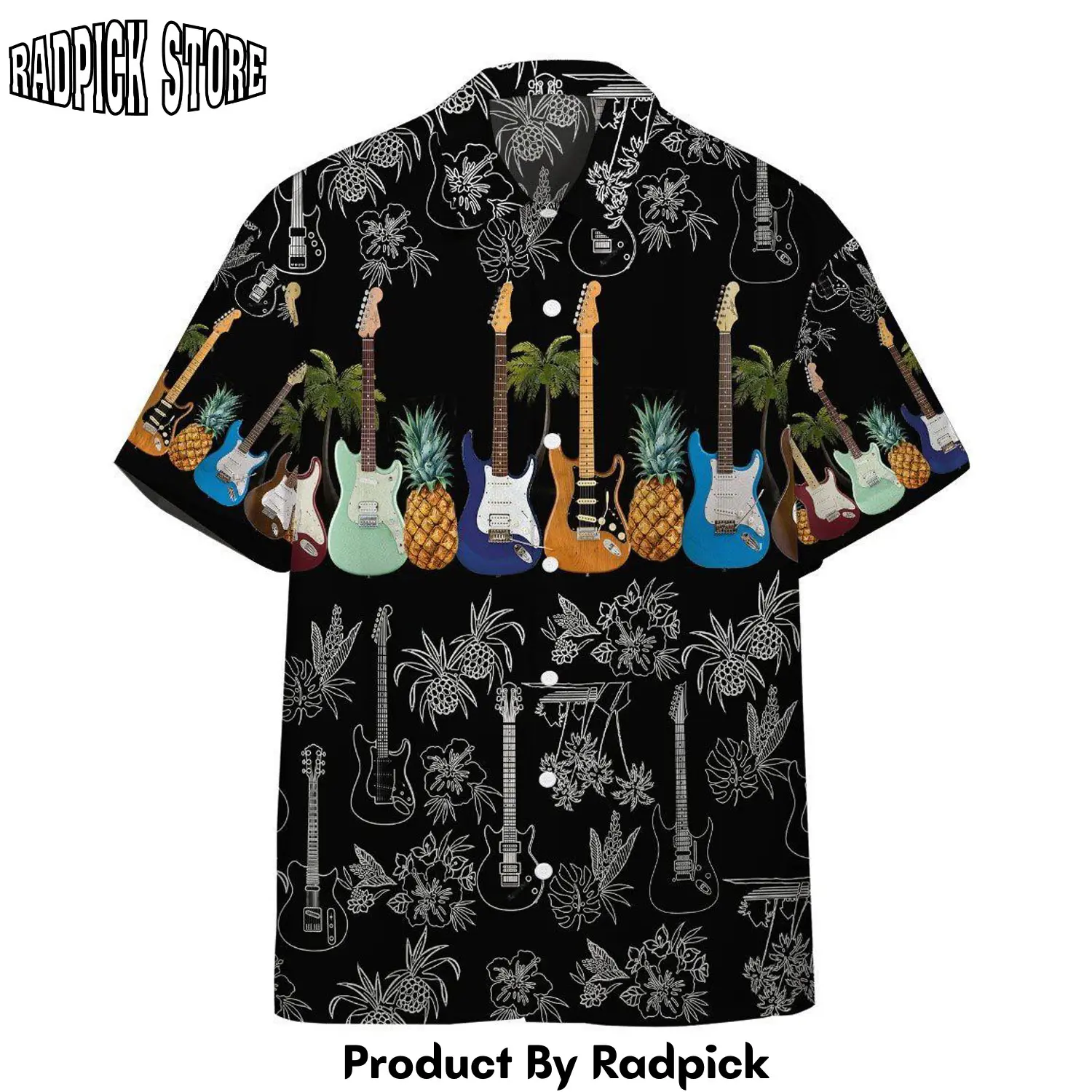 Radpick 3d electric guitar hawaii shirt wb6 rp292866